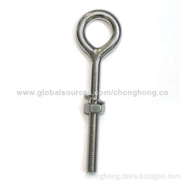 Eye Bolt with Washer and Nut, Made of AISI 316 and 304 Stainless SteelNew